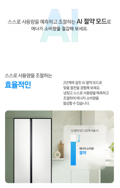삼성전자 852L 2도어 양문형 냉장고 RS84DG5002M9 방문설치 이미지 3